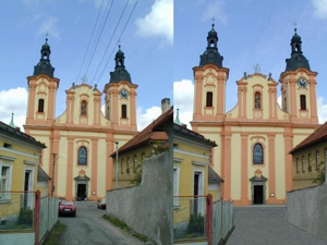 Retuš exteriéru kostela